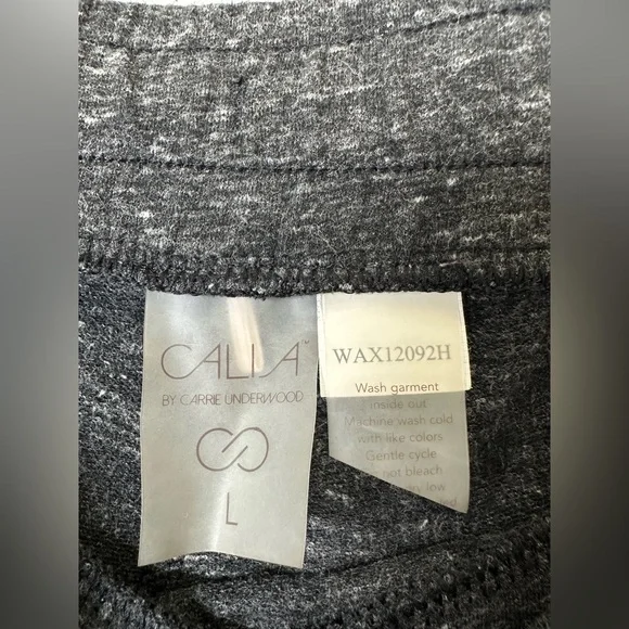 Calia Women’s Gray Wide Leg Casual Pants Elastic Waist Drawstring Oversized L - Picture 5 of 9